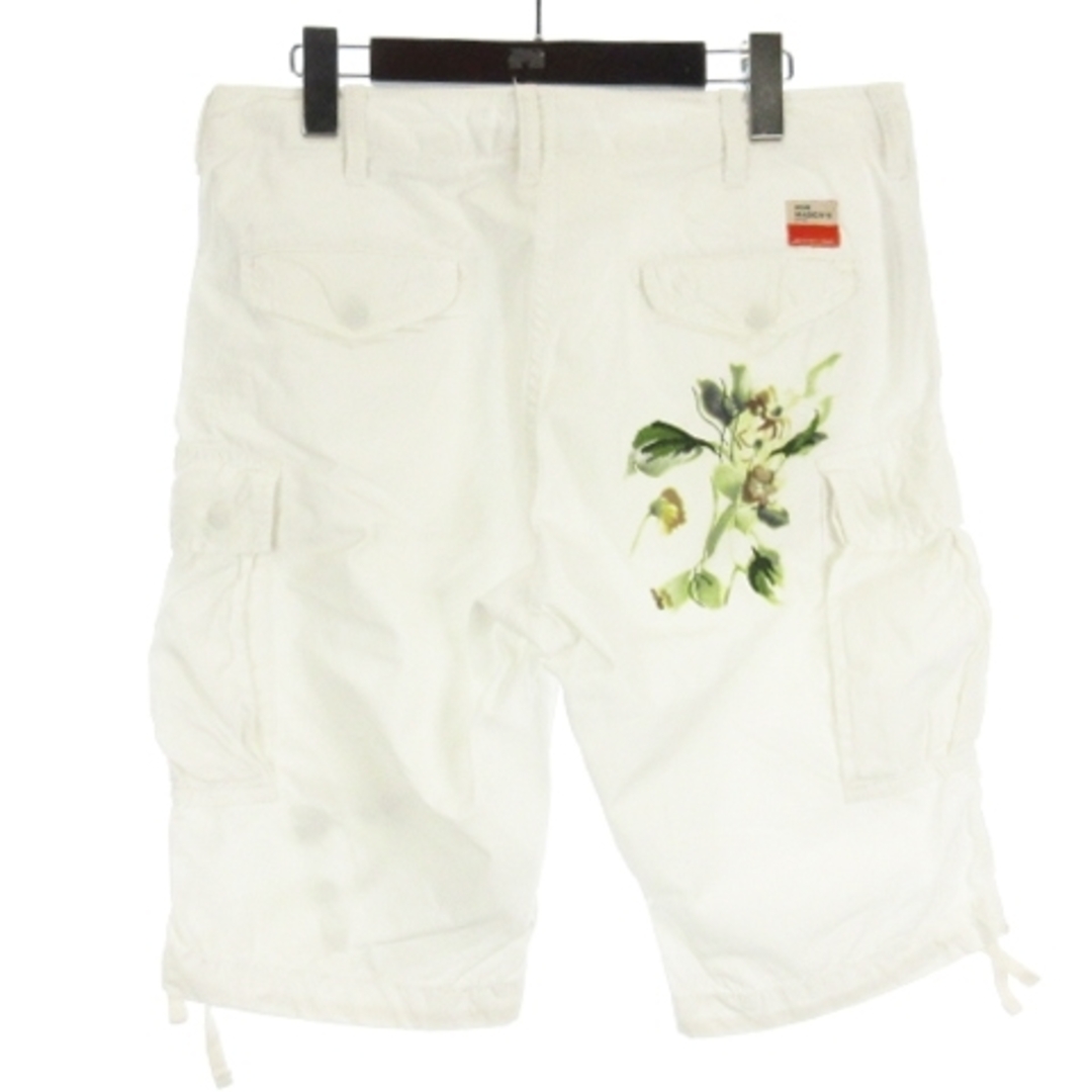 MASON'S(メイソンズ)のメイソンズ ショートパンツ プリント イタリア製 ホワイト 46 ■RF メンズのパンツ(ショートパンツ)の商品写真