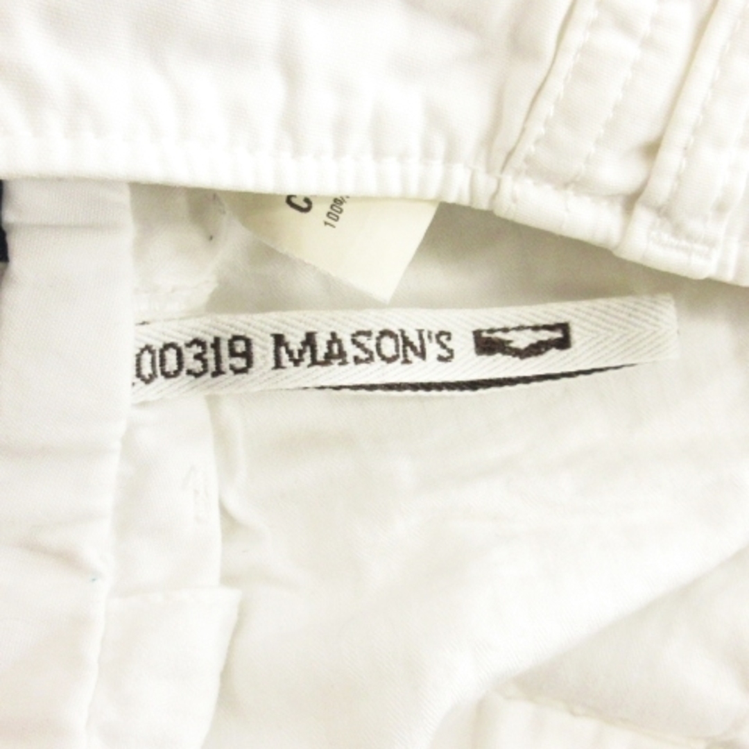 MASON'S(メイソンズ)のメイソンズ ショートパンツ プリント イタリア製 ホワイト 46 ■RF メンズのパンツ(ショートパンツ)の商品写真