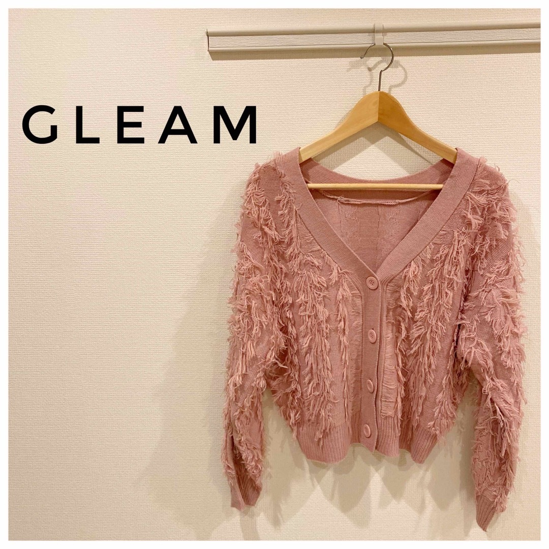 gleam(グリーム)のグリーム ニットカーディガン Mサイズ レディースのトップス(ニット/セーター)の商品写真