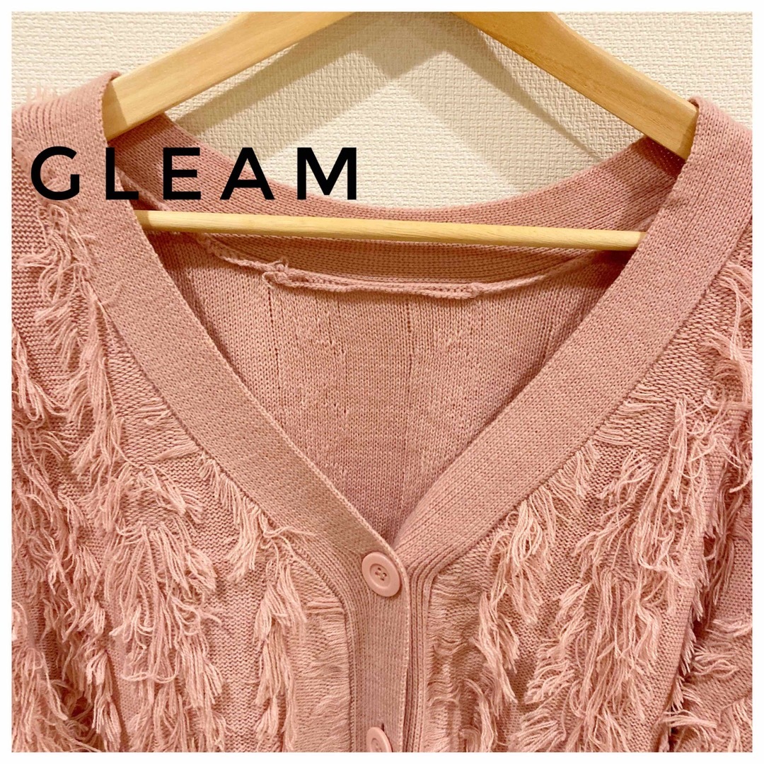 gleam(グリーム)のグリーム ニットカーディガン Mサイズ レディースのトップス(ニット/セーター)の商品写真