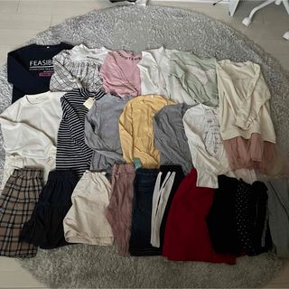 ブランシェス(Branshes)の美品　女の子　冬服　まとめ売り　23点セット　150  新品6点含む(Tシャツ/カットソー)