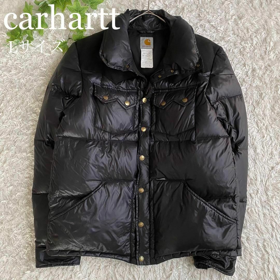 ★良品 carhartt カーハート ダウンジャケット ダック地 ブラック L