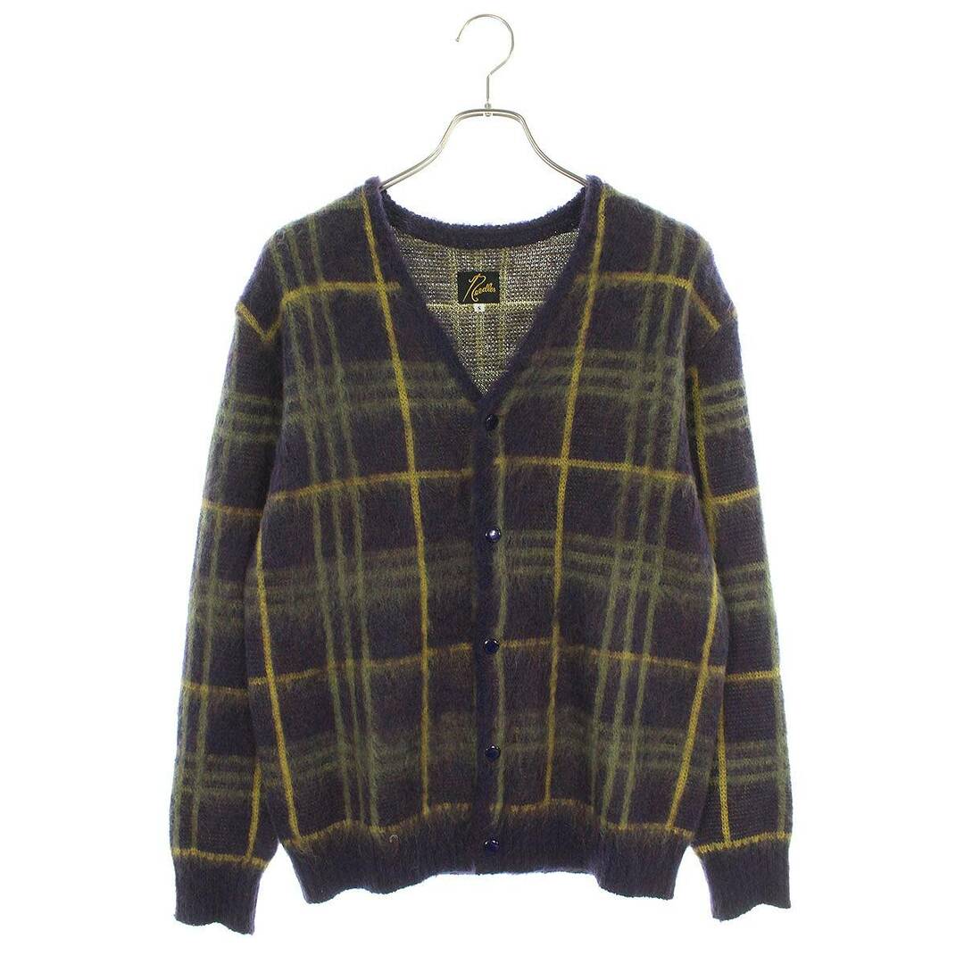 カーディガンニードルス  HM272/Mohair Cardigan Plaid モヘアカーディガン メンズ S