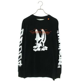 オフホワイト メンズのTシャツ・カットソー(長袖)（ブラック/黒色系