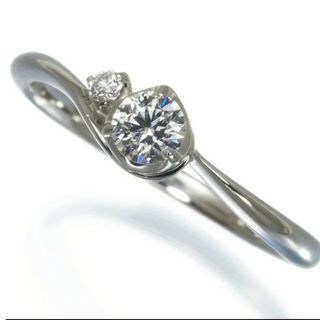 スタージュエリー　ダイヤ　PT950プラチナ　リング　指輪　7号　0,17ct(リング(指輪))