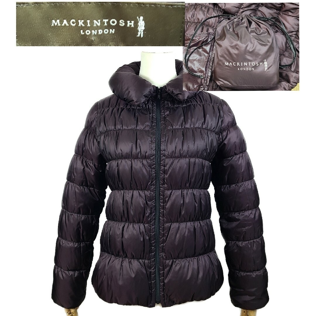 レディース美品 mackintosh london ポケッタブルダウンジャケット