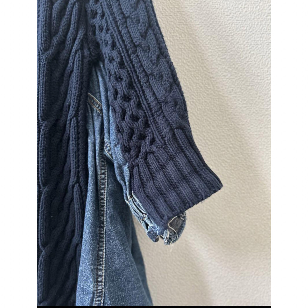 sacai - くみこ様専用 sacai 21SS ニット×デニムの異素材MIXプル sacai - くみこ様専用 sacai 21SS ニット×デニムの異素材MIXプル