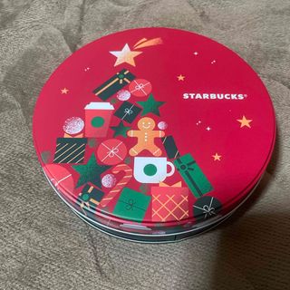 スターバックス(Starbucks)の【当日配送可】スターバックスジンジャーブレッドクッキー缶のみ(小物入れ)