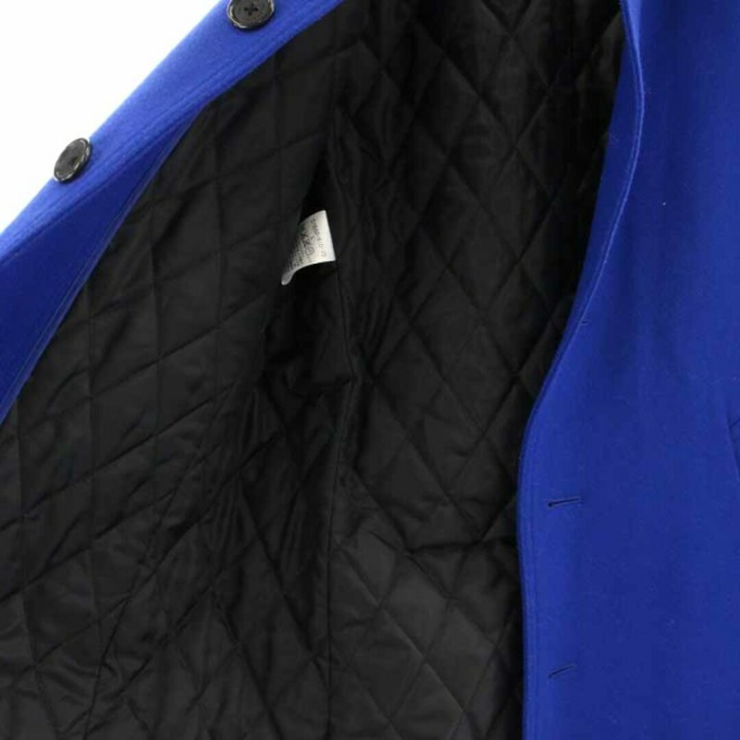 BURBERRY BLACK LABEL(バーバリーブラックレーベル)のBURBERRY BLACK LABEL 中綿コート ミドル丈 ウール L 青 メンズのジャケット/アウター(その他)の商品写真