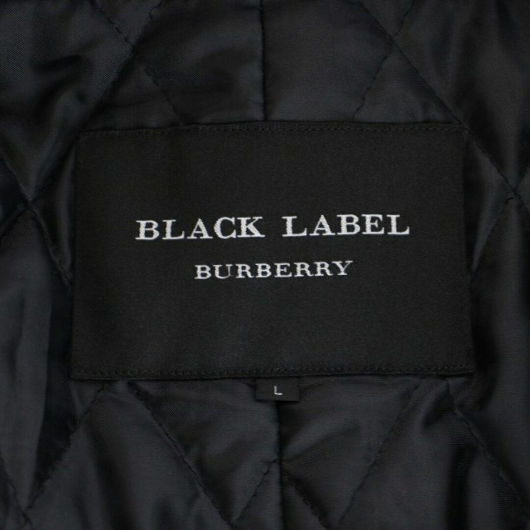 BURBERRY BLACK LABEL(バーバリーブラックレーベル)のBURBERRY BLACK LABEL 中綿コート ミドル丈 ウール L 青 メンズのジャケット/アウター(その他)の商品写真