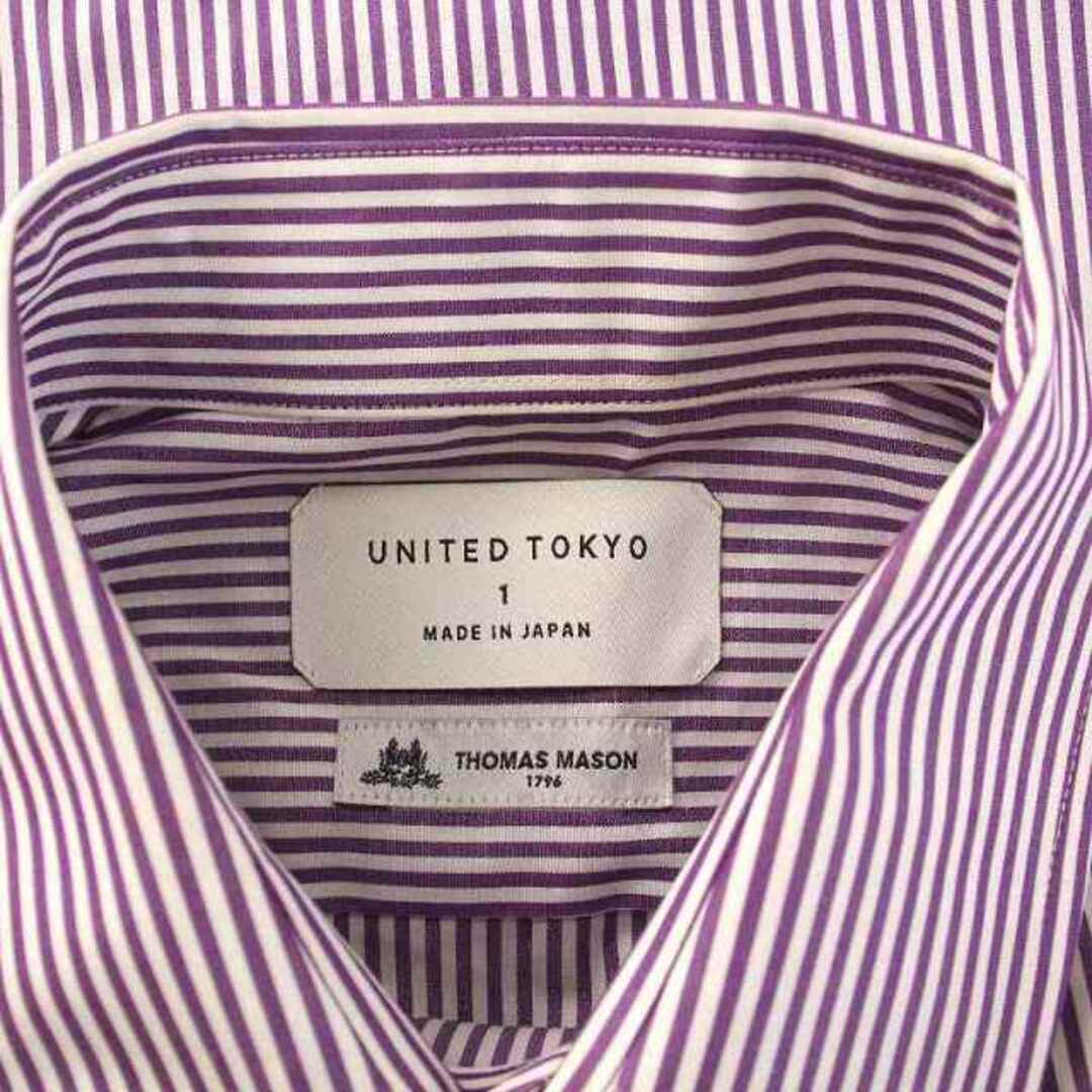UNITED TOKYO THOMAS MASON ストライプ シャツ 1 紫 メンズのトップス(シャツ)の商品写真