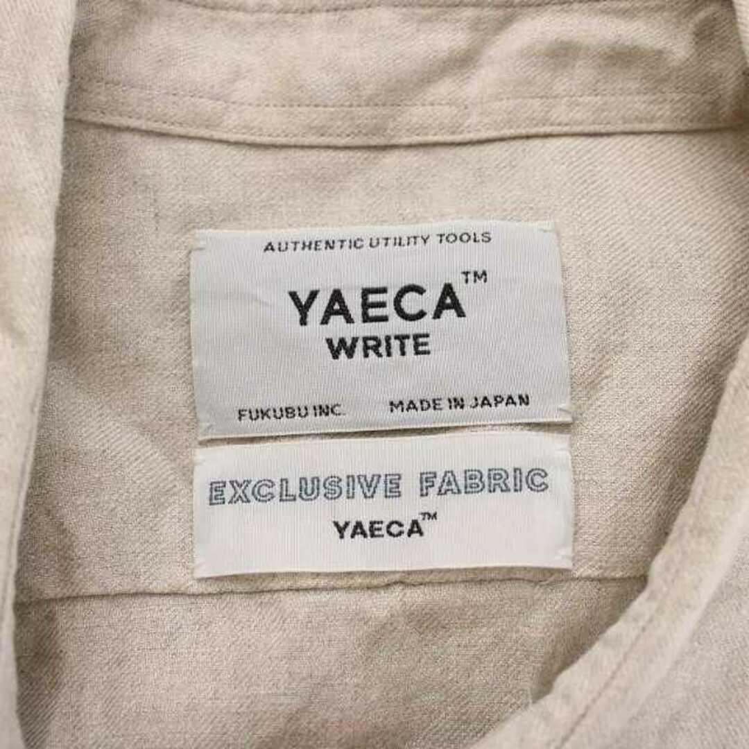 YAECA(ヤエカ)のヤエカ YAECA カジュアルシャツ リネン 麻 半袖 S ベージュ 40140 メンズのトップス(シャツ)の商品写真