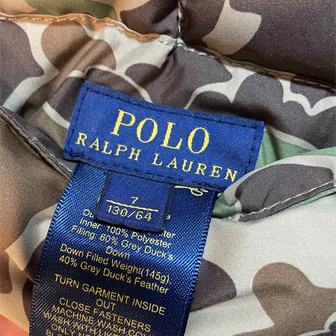 POLO RALPH LAUREN(ポロラルフローレン)のラルフローレン　ダウンベスト　130㎝ キッズ/ベビー/マタニティのキッズ服男の子用(90cm~)(ジャケット/上着)の商品写真