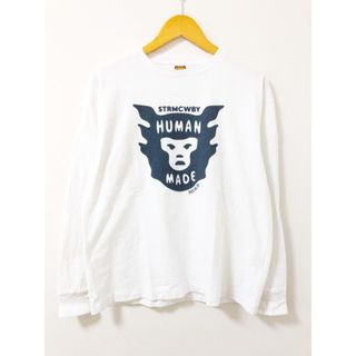 ヒューマンメイド(HUMAN MADE)のHUMAN MADE（ヒューマンメード）FACE LOGO L/S TEE　長袖Tシャツ【E1701-001】(Tシャツ/カットソー(七分/長袖))