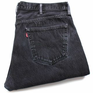 リーバイス(Levi's)のメキシコ製 Levi'sリーバイス 501 ブラック デニムパンツ w42 L32★SDP2253 ジーンズ ストレート オーバーサイズ ビッグサイズ(デニム/ジーンズ)