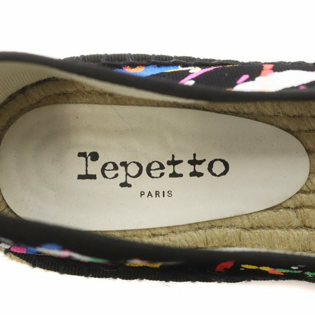 repetto(レペット)のレペット Felicia スリッポン エスパドリーユ キャンバス リボン ペンキ レディースの靴/シューズ(その他)の商品写真