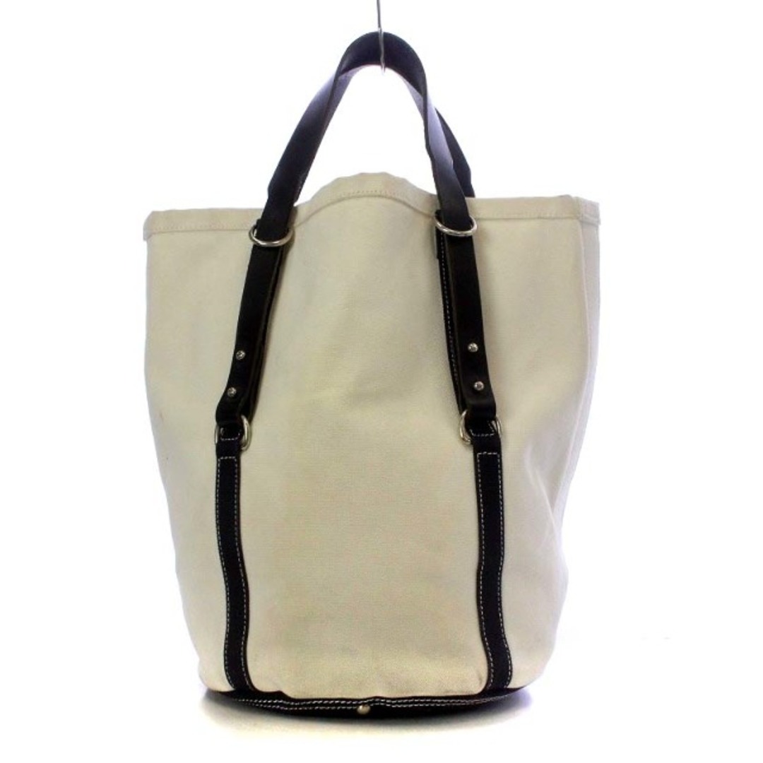 GLENROYAL(グレンロイヤル)のグレンロイヤル トートバッグ ハンドバッグ キャンバス レザー 白 紺 レディースのバッグ(トートバッグ)の商品写真