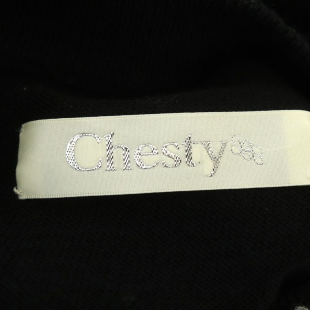 Chesty(チェスティ)のチェスティ Chesty ビジューニット セーター 長袖 装飾 ウール混 F 黒 レディースのトップス(ニット/セーター)の商品写真