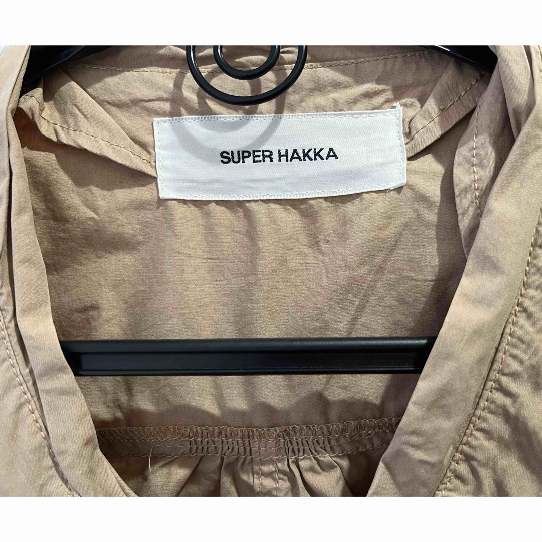 HAKKA(ハッカ)のSUPER HAKKA アウター　トップス　カットワーク　バックスリット入 レディースのジャケット/アウター(ノーカラージャケット)の商品写真