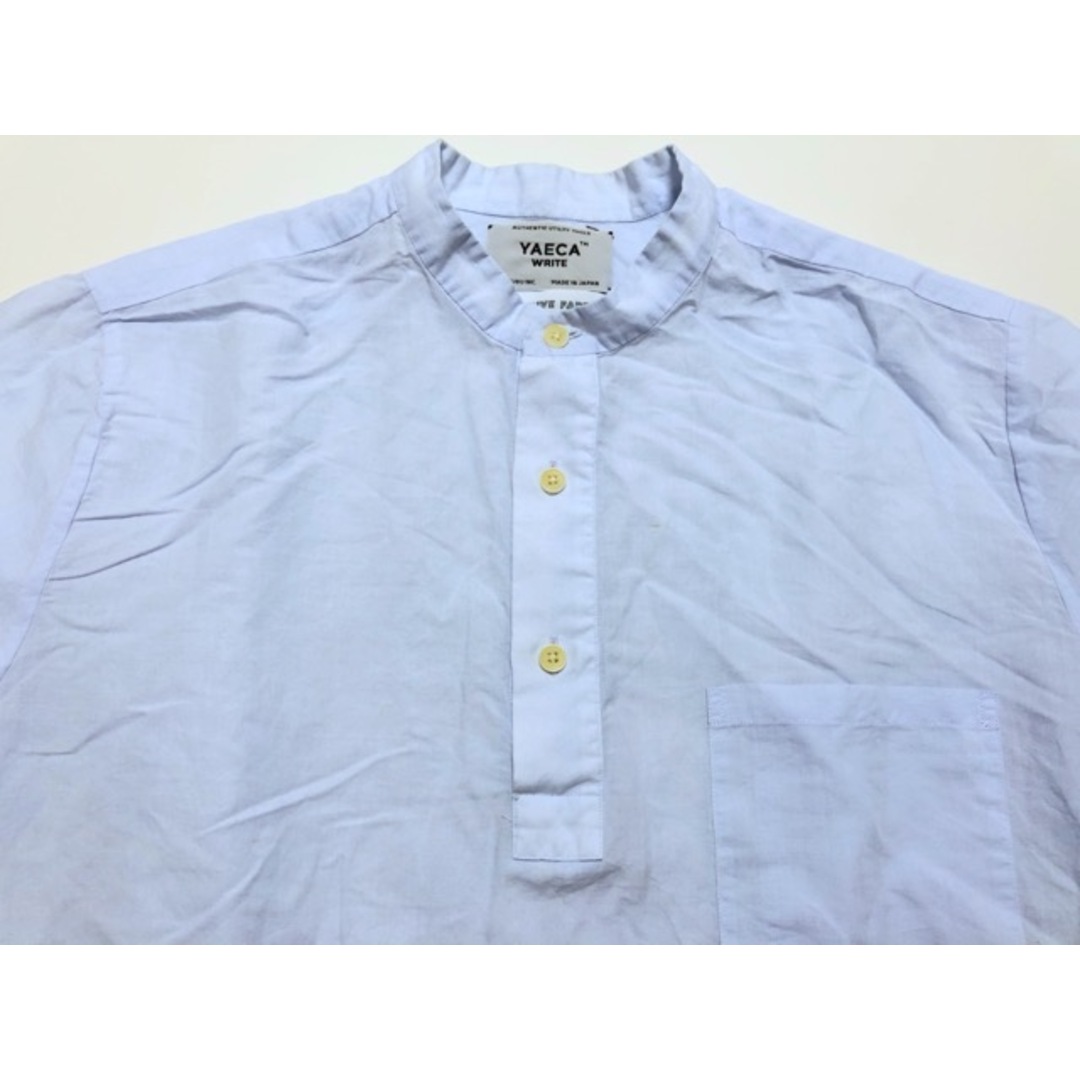 YAECA - YAECA(ヤエカ)161010 Stand Collar Pullover Shirt YAECA - YAECA(ヤエカ)161010 Stand Collar Pullover Shirt