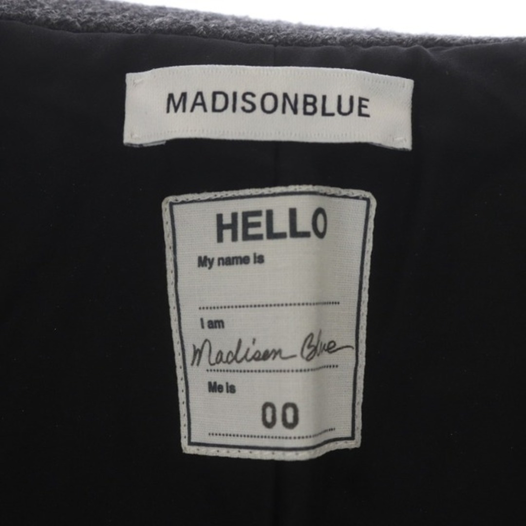 MADISONBLUE(マディソンブルー)のマディソンブルー ウールツイード2Bジャケット 00 ダークグレー レディースのジャケット/アウター(その他)の商品写真