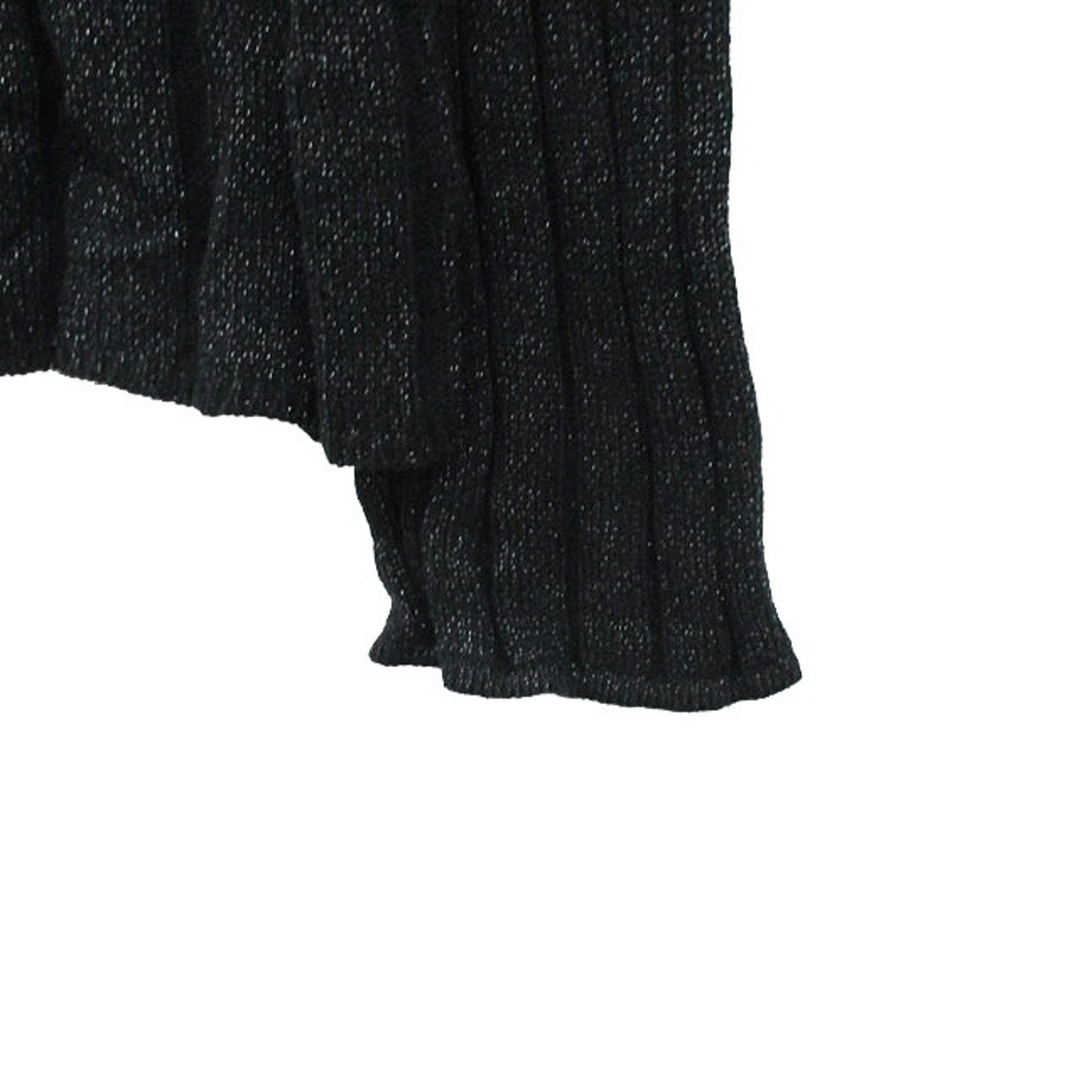 MELROSE(メルローズ)のメルローズ ニット セーター 長袖 コットン ラメ ブラック 黒 /KT19 レディースのトップス(ニット/セーター)の商品写真