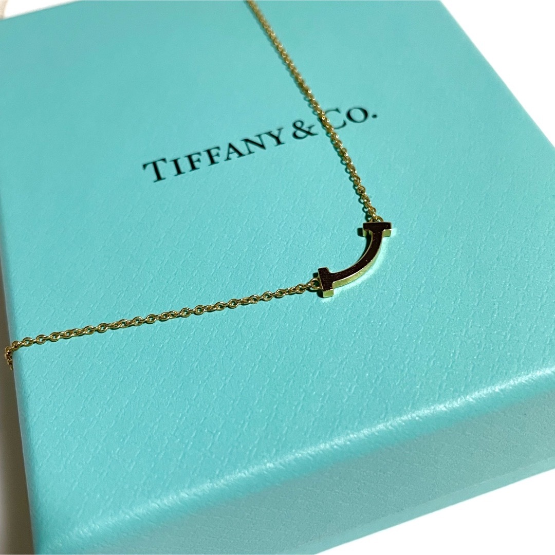 Tiffany スマイル ミニ ゴールド ネックレス