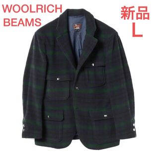 ウールリッチ(WOOLRICH)の新品　ウールリッチ×ビームス別注　ハンティングジャケット　ブラックウォッチ　Ｌ寸(テーラードジャケット)