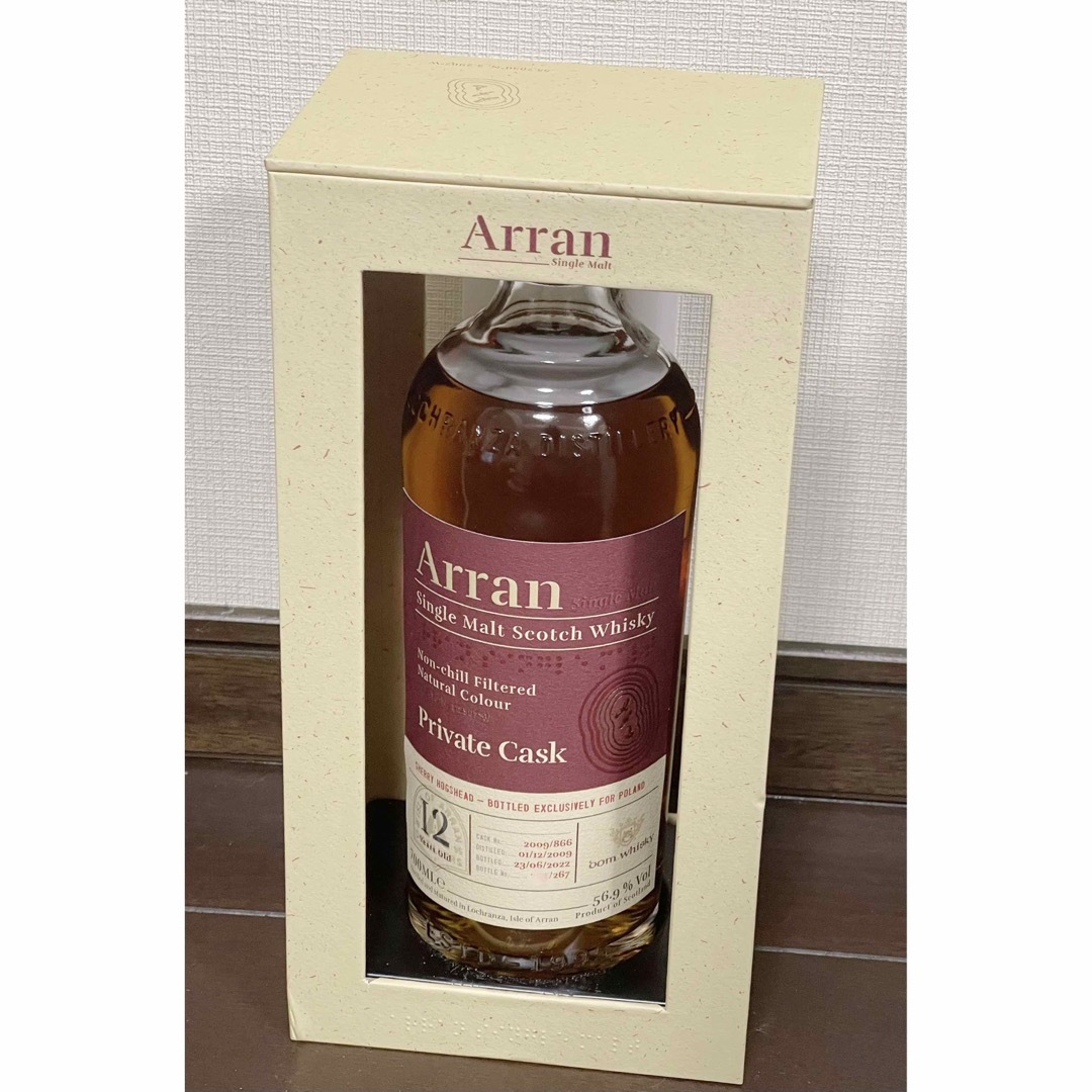 アラン 2009 プライベートカスク 12年 シェリーホグスヘッド　 限定 食品/飲料/酒の酒(ウイスキー)の商品写真