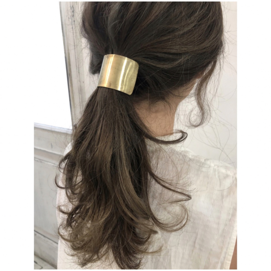 ヘアアクセ ヘアピアス 真鍮 大小2つセット お呼ばれ パーティ レディースのヘアアクセサリー(その他)の商品写真