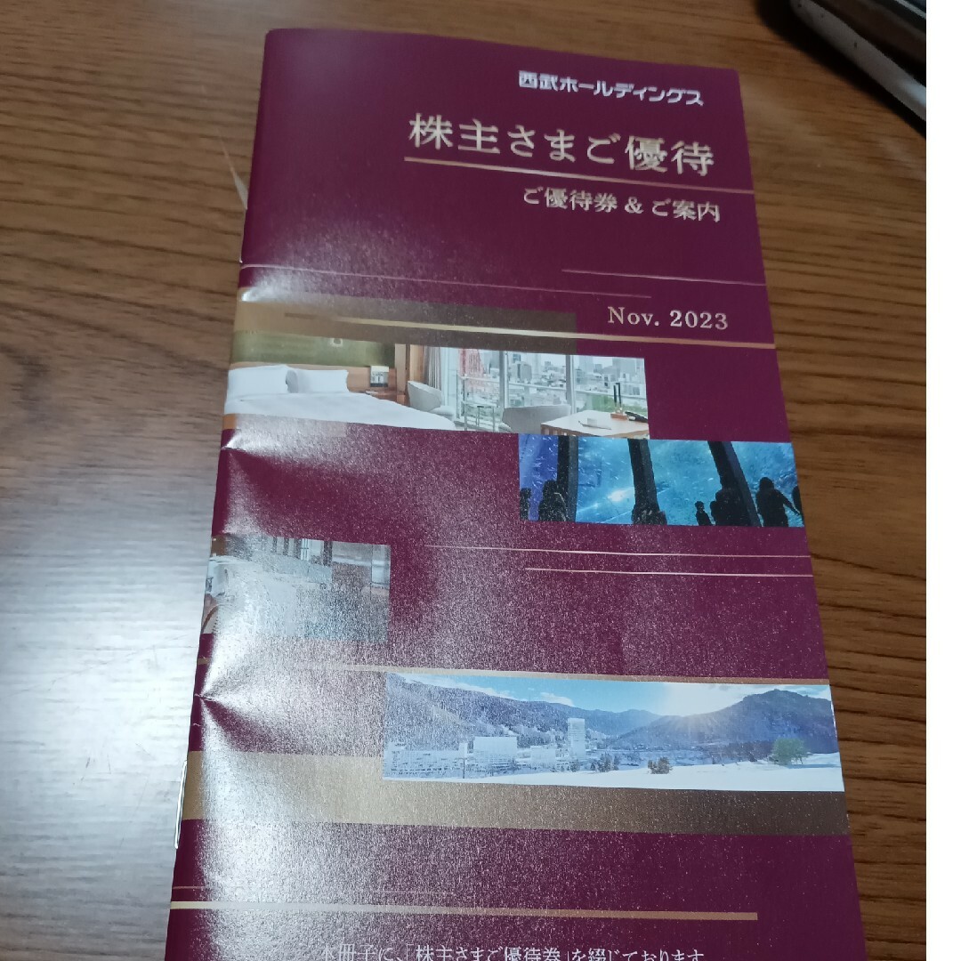 最短発送受付中 西武ホールディングス株主優待冊子のみ(1000株) 1冊