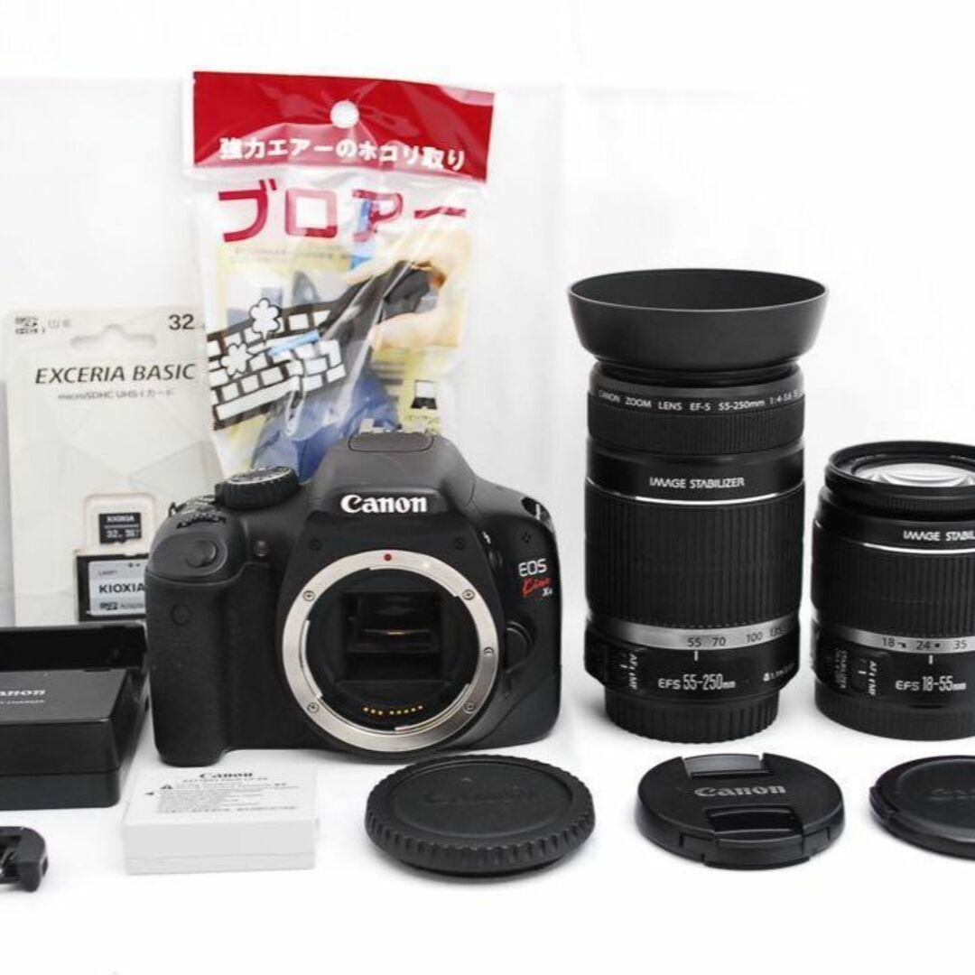 Canon EOS Kiss X4 ダブルズームキット 7,478枚 カメラ Canon EOS Kiss X4 ダブルズームキット 7,478枚 カメラ