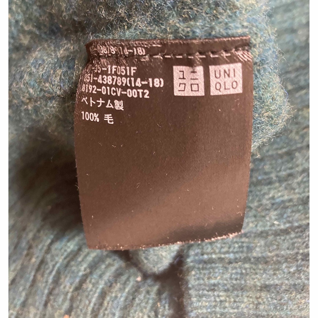 UNIQLO(ユニクロ)のプレミアムラムクルーネックセーター　グリーン　L メンズのトップス(ニット/セーター)の商品写真