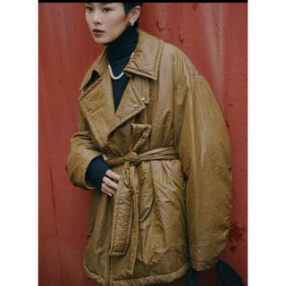 Ameri VINTAGE - Ameri LADY OVER ECO DOWN COAT ベージュ Mの通販 by ...