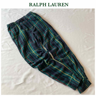 ラルフローレン(Ralph Lauren)のポロ ラルフローレン ロゴ刺繍 タータンチェック コットン ネル イージーパンツ(カジュアルパンツ)