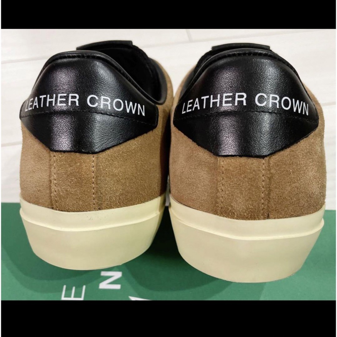 LEATHER CROWN(レザークラウン)のSALE‼️【新品】LEATHER CROWN  ブラウン 40 イタリア製 メンズの靴/シューズ(スニーカー)の商品写真