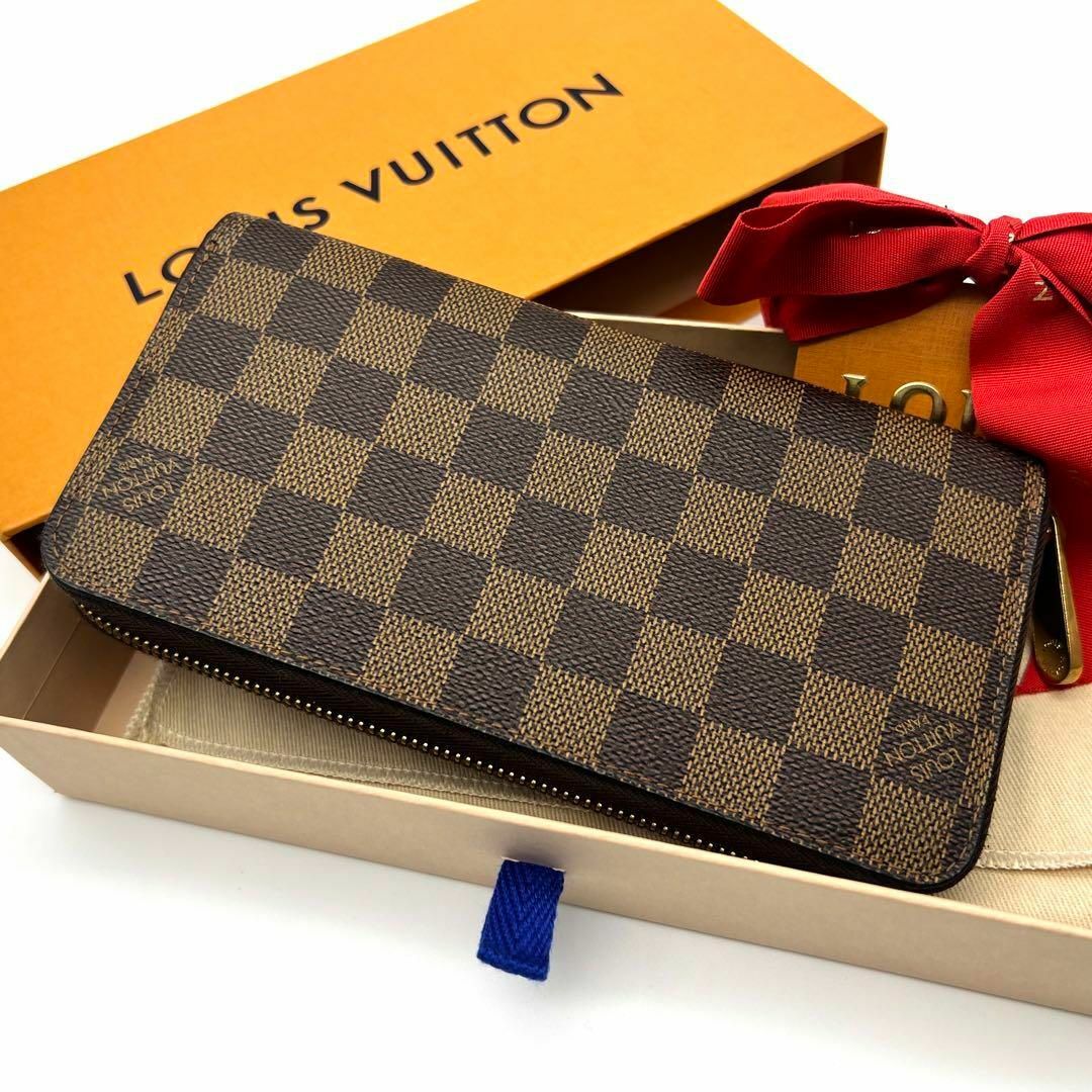 【訳あり】LOUIS VUITTON ダミエ ジッピーウォレット長財布