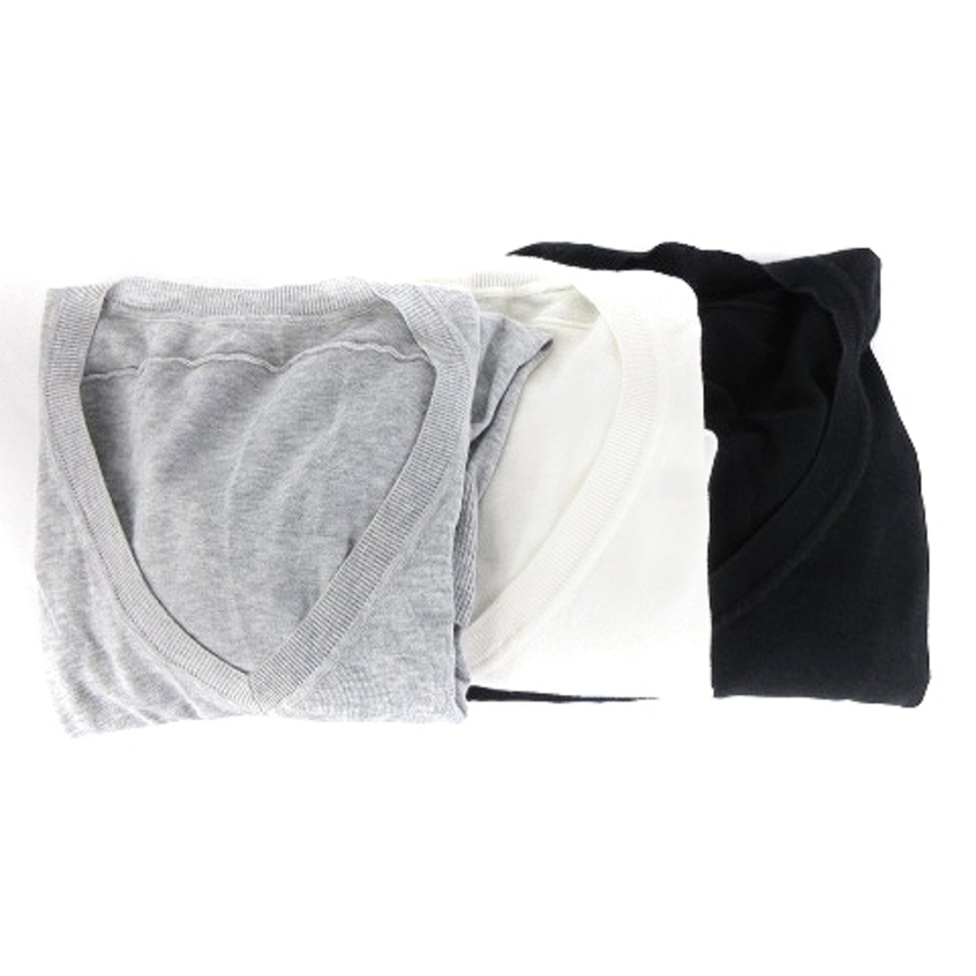 プラステ UV加工 ニット セーター 長袖 3点セット 黒 グレー 白 M | フリマアプリ ラクマ