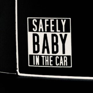 ベビーインカー/BABY IN CAR:HIPHOPデザイン/WH(車外アクセサリ)