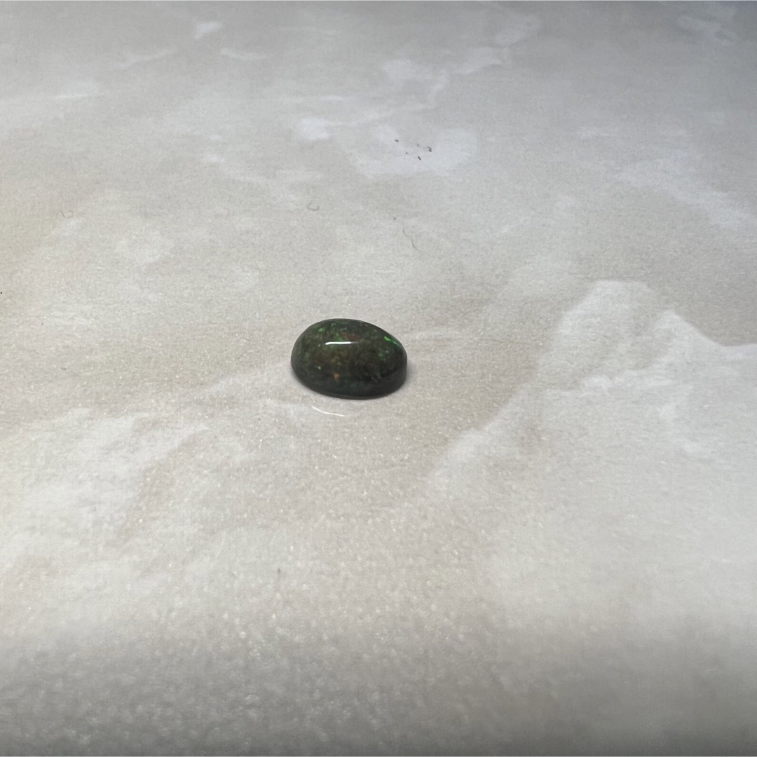 エチオピア産　天然石　ブラックオパール　S925 リング　遊色効果⭕️ ハンドメイドのアクセサリー(リング)の商品写真