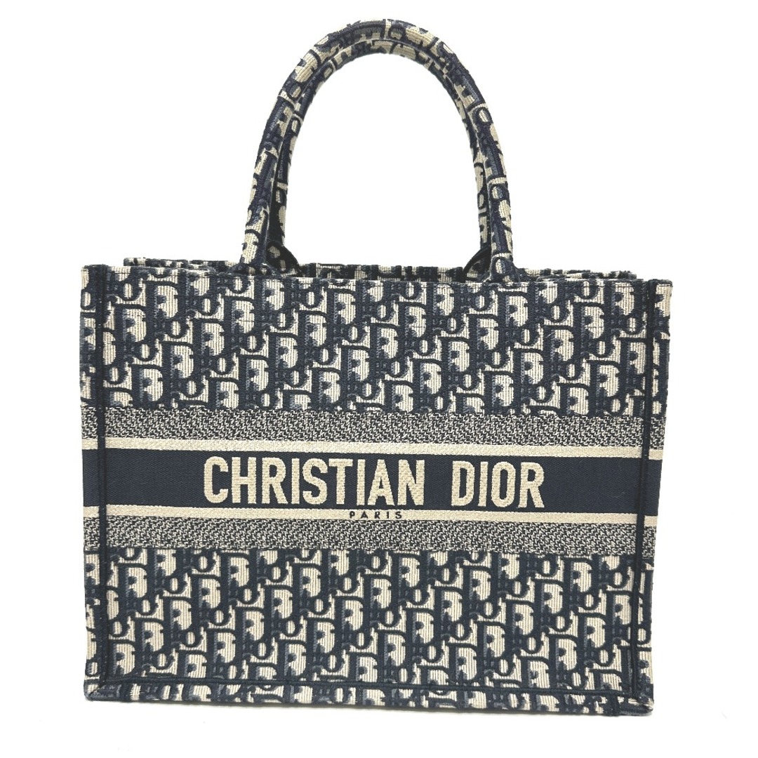 Dior(ディオール)のディオール Dior ブックトート ミディアム オブリーク エンブロイダリー トートバッグ キャンバス ネイビー レディースのバッグ(トートバッグ)の商品写真