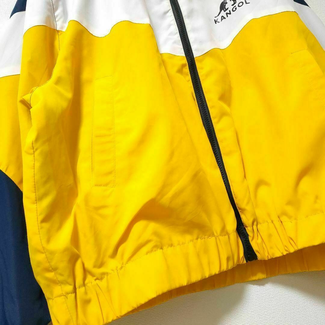 KANGOL(カンゴール)のKANGOL 黄×紺 ナイロンジャケット ウーブン 男性L カンゴール ブルゾン メンズのジャケット/アウター(ナイロンジャケット)の商品写真