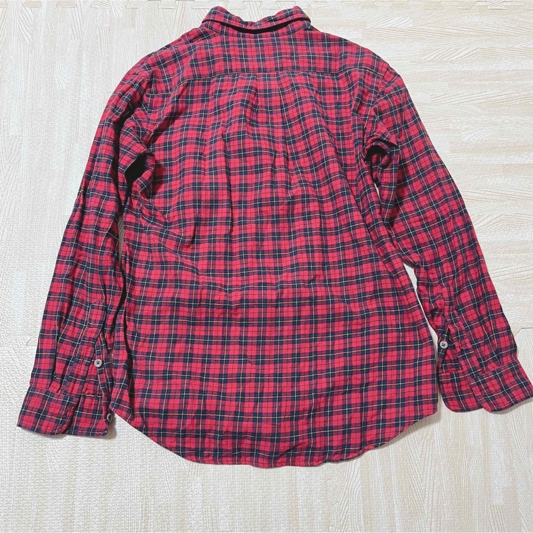 POLO RALPH LAUREN(ポロラルフローレン)のポロ　ラルフローレン　赤チェックシャツ　170センチ キッズ/ベビー/マタニティのキッズ服男の子用(90cm~)(Tシャツ/カットソー)の商品写真