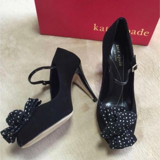 ケイトスペードニューヨーク(kate spade new york)のケイトスペード　ドットリボンパンプス(ハイヒール/パンプス)