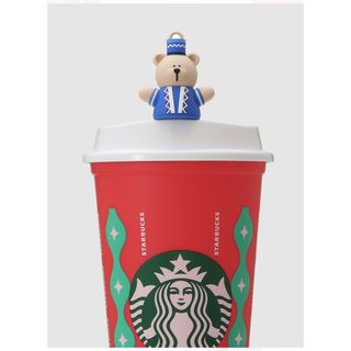 スターバックスコーヒー(Starbucks Coffee)のスターバックス　ベアリスタ　キャップ・リユーザブルカップ(キャラクターグッズ)