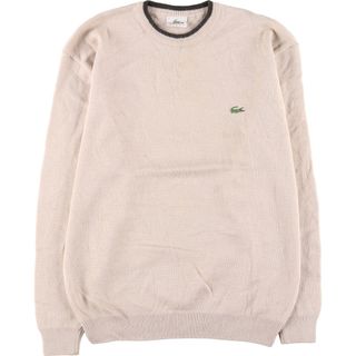 ラコステ(LACOSTE)の古着 ラコステ LACOSTE SPORT アクリル×ウールニットセーター メンズL /eaa394221(ニット/セーター)