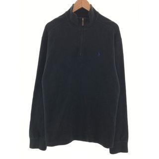 ラルフローレン(Ralph Lauren)の古着 ラルフローレン Ralph Lauren POLO by Ralph Lauren コットンニットハーフジップセーター メンズXL /taa000003(ニット/セーター)