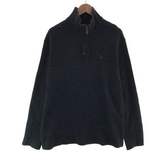 ラルフローレン(Ralph Lauren)の古着 ラルフローレン Ralph Lauren POLO by Ralph Lauren コットンニットハーフジップセーター メンズXL /taa000072(ニット/セーター)