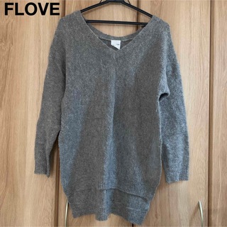 FLOVE - FLOVE 美品　スリット　Vネック　ゆるニット　オーバーサイズ　セーター