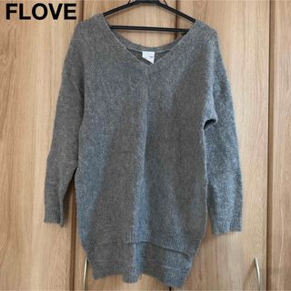 FLOVE - FLOVE 美品　スリット　Vネック　ゆるニット　オーバーサイズ　セーター